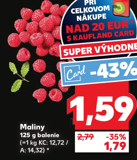 Maliny balenie
