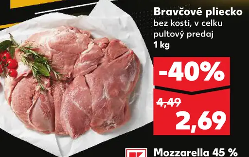 Bravčové pliecko bez kosti v celku