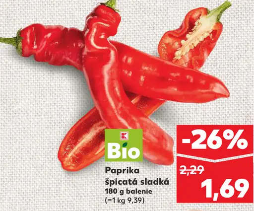 K-Bio paprika špicatá sladká