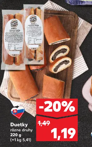 Duetky rožky rôzne druhy