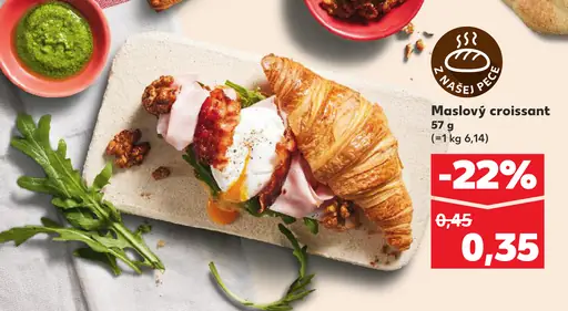 Maslový croissant