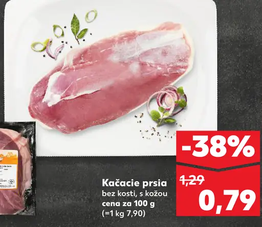 Kačacie prsia bez kosti s kožou