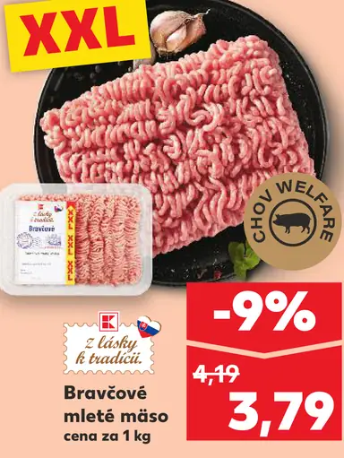 Bravčové mleté mäso