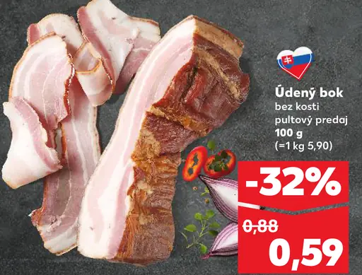 Údený bok bez kosti
