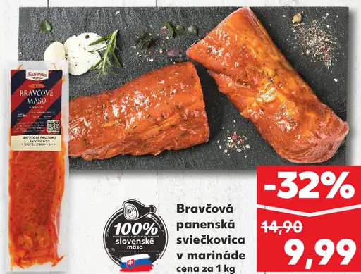 Bravčová panenská sviečkovica v marináde