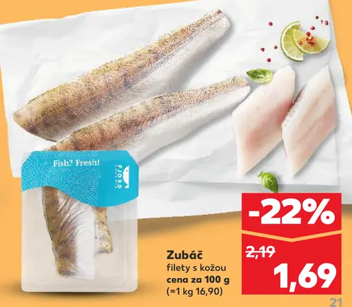 Fish? Fresh! zubáč filety s kožou
