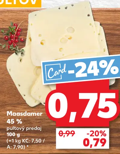 Maasdammer syr 45 %
