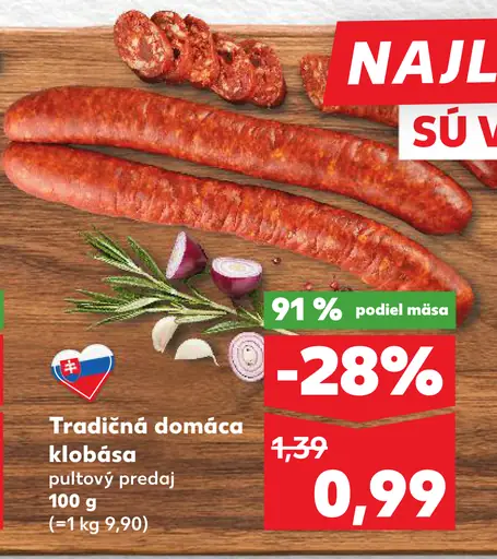 Tradičná domáca klobása