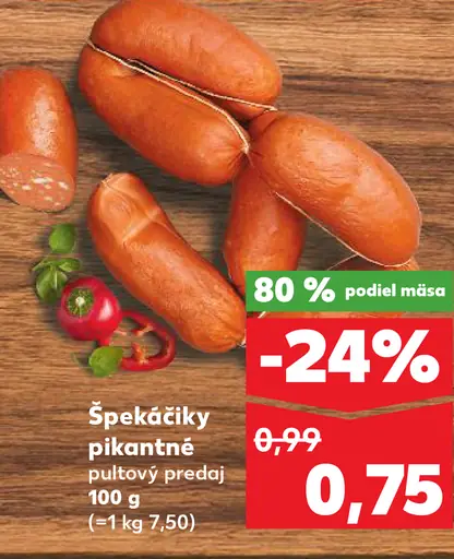 Špekačky pikantné