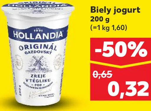 Hollandia Gazdovský biely jogurt