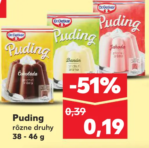 Pilos Puding rôzne druhy