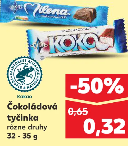 Kokos Kokosová čokoládová tyčinka