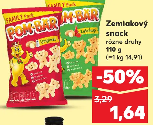 Pom-Bär zemiakový snack