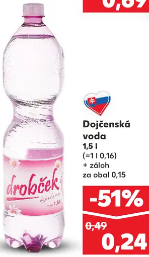 Drobček Dojčenská voda
