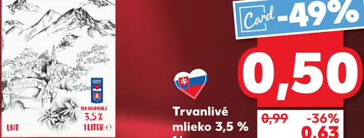 Tami Tatranské mlieko 3,6%