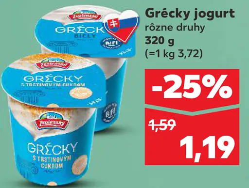 Grécky jogurt rôzne druhy