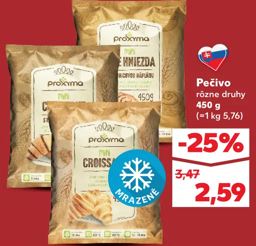 Proxima mrazené pečivo