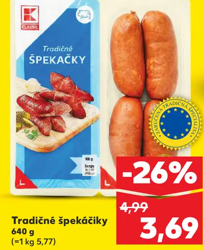 K-Classic Tradičné špekáčky