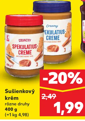 K-Classic Sušienkový krém rôzne druhy