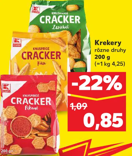 K-Classic Krekery rôzne druhy