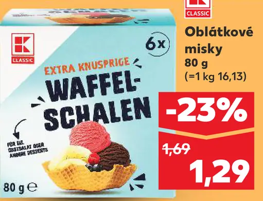 K-Classic oblátkové misky