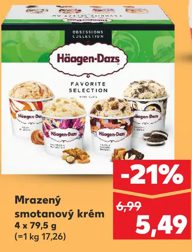 Häagen-Dazs Favorite Selection mrazený smotanový krém
