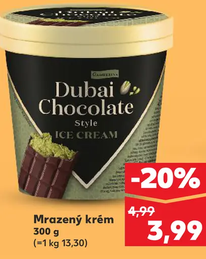 K-Classic Dubai Chocolate Style ice cream mrazený krém