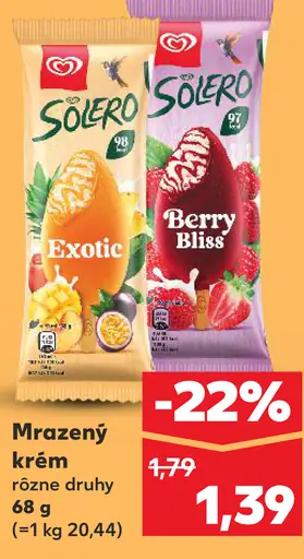 Solero mrazený krém Exotic