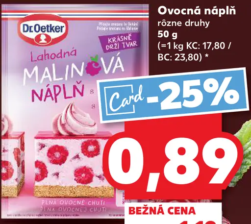 Dr. Oetker ovocná náplň