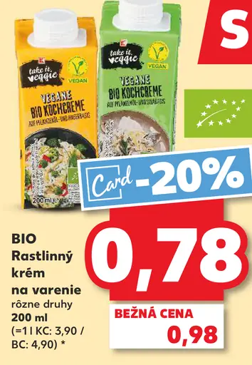 Take It Veggie BIO Rastlinný krém na varenie