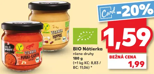 Vegane Prima Paprika BIO nátierka