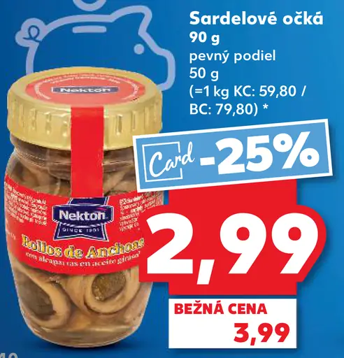 Nekton sardelové očká pevný podiel