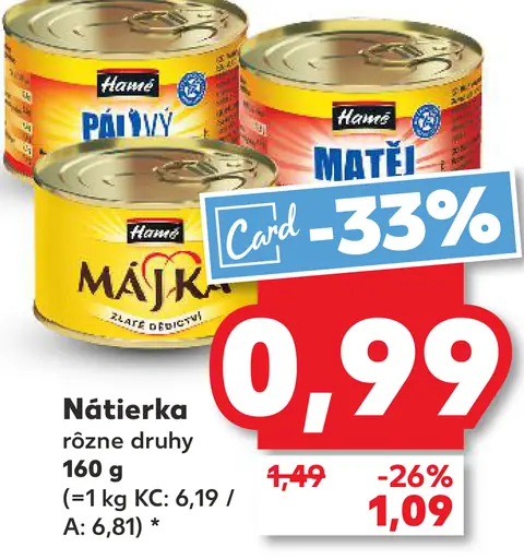 Hamé paštéta Májka