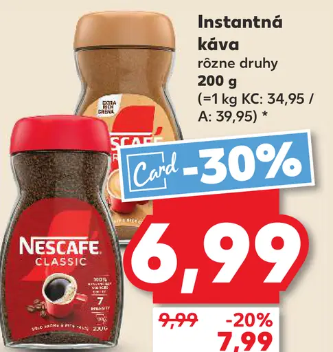 Nescafé Classic instantná káva 2 druhy