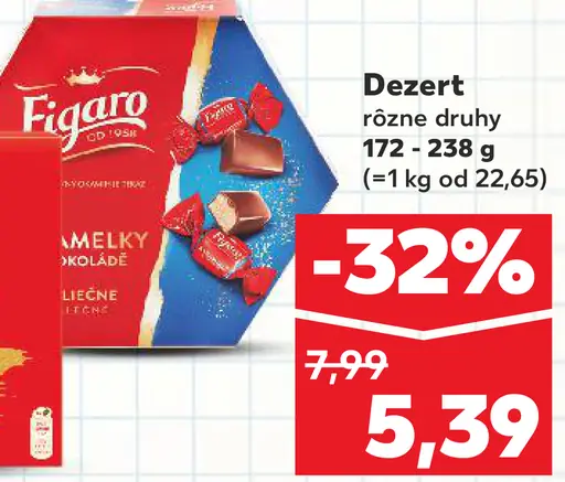 Figaro dezert Tatiana rôzne druhy