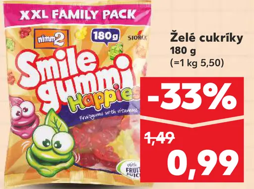 Smile Gummi Happy želé cukríky