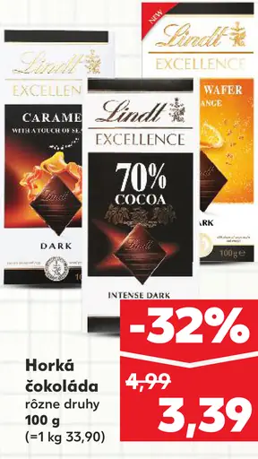 Lindt Excellence horká čokoláda