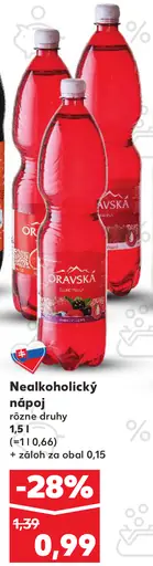 Oravská pramenitá voda nealkoholický nápoj rôzne druhy