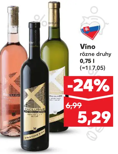 Vino rôzne druhy