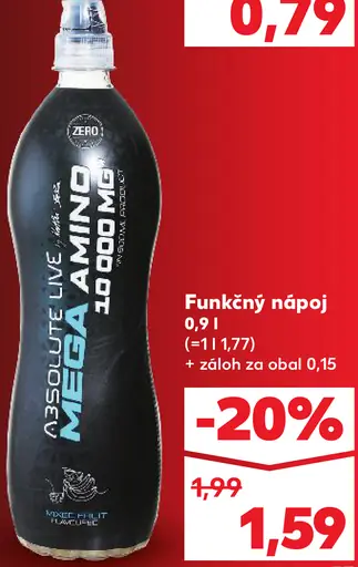 Nocco Caribbean BCAA+ nápoj s vitamínmi a BCAA plechovka