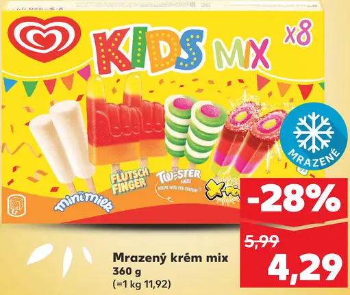 Minimilk Kids mix mrazený krém mix