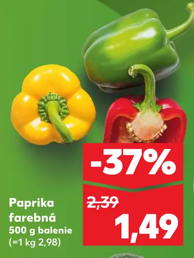Paprika farebná