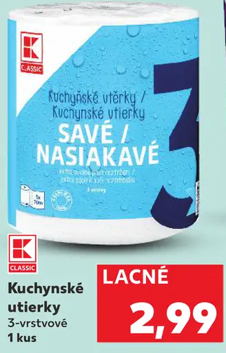 K-Classic Kuchynské utierky 3-vrstvové