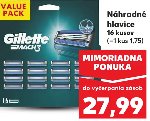 Gillette Mach3 náhradné hlavice