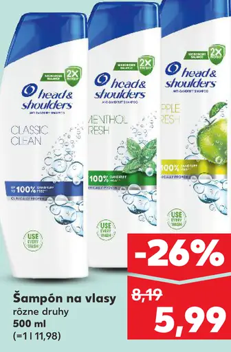 Head & Shoulders šampón na vlasy