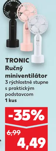 Tronic ručný miniventilátor