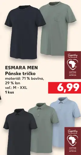 Esmara Men pánske tričko