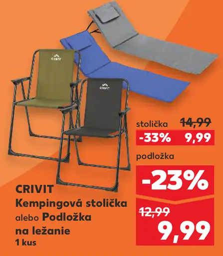 Crivit kempingová stolička alebo podložka na ležanie