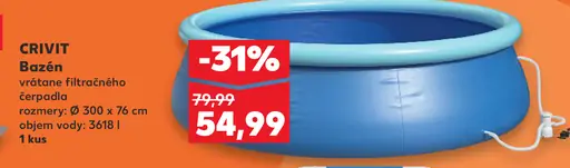 Crivit bazén vrátane filtračného čerpadla