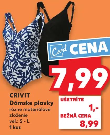 Crivit dámske plavky rôzne materiálové zloženie
